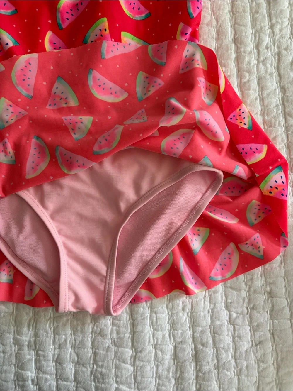 Cat & Jack girls watermelon swim dress